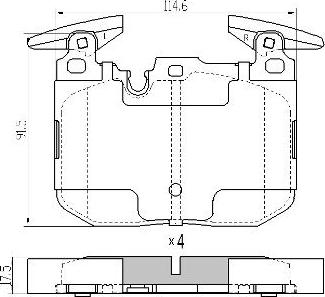 FREMAX FBP-1889 - Тормозные колодки, дисковые, комплект parts5.com