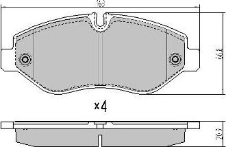 FREMAX FBP-1715 - Тормозные колодки, дисковые, комплект parts5.com