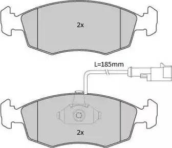 TRUPART DP11376RS - Тормозные колодки, дисковые, комплект parts5.com