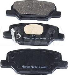 FREMAX FBP-2612 - Тормозные колодки, дисковые, комплект parts5.com