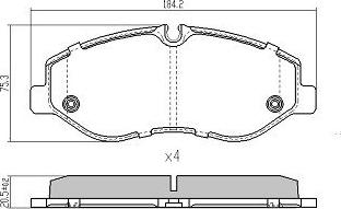 FREMAX FBP-2009 - Тормозные колодки, дисковые, комплект parts5.com