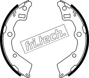 Fri.Tech. 1049.164 - Комплект тормозных колодок, барабанные parts5.com