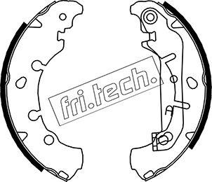 Fri.Tech. 1040.149 - Комплект тормозных колодок, барабанные parts5.com