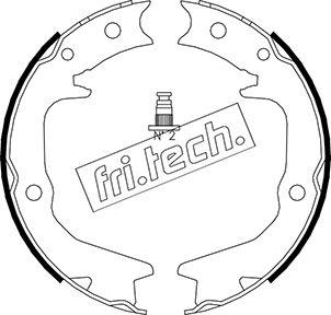 Fri.Tech. 1064.177 - Комплект тормозов, ручник, парковка parts5.com