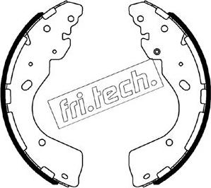 Fri.Tech. 1067.203 - Комплект тормозных колодок, барабанные parts5.com