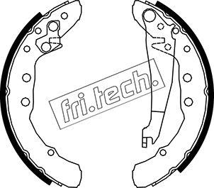 Fri.Tech. 1016.021 - Комплект тормозных колодок, барабанные parts5.com