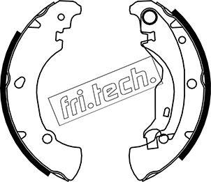 Fri.Tech. 1034.100 - Комплект тормозных колодок, барабанные parts5.com