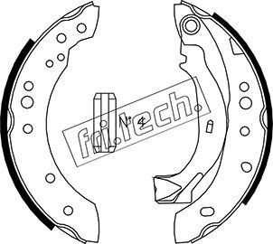 Fri.Tech. 1022.036 - Комплект тормозных колодок, барабанные parts5.com