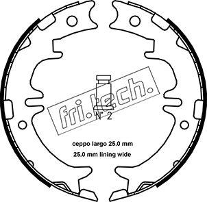 Fri.Tech. 1115.311 - Комплект тормозов, ручник, парковка parts5.com