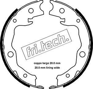 Fri.Tech. 1115.322 - Комплект тормозов, ручник, парковка parts5.com