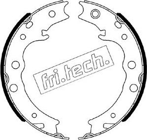 Fri.Tech. 1110.344 - Комплект тормозов, ручник, парковка parts5.com