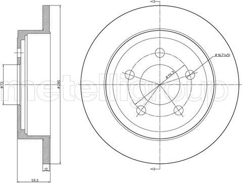 Brembo 08.A636.11 - Тормозной диск parts5.com