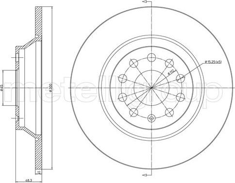 Skoda 5QN 615 601 - Тормозной диск parts5.com