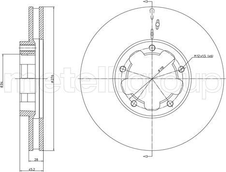 SBP 02-RV028 - Тормозной диск parts5.com