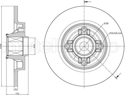 Daco 602803 - Тормозной диск parts5.com