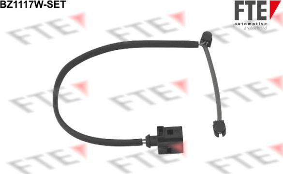 FTE BZ1117W-SET - Сигнализатор, износ тормозных колодок parts5.com