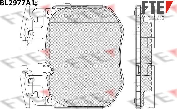 FTE 9011223 - Тормозные колодки, дисковые, комплект parts5.com