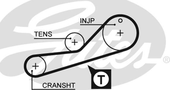 Gates K035251XS - Комплект ремня ГРМ parts5.com