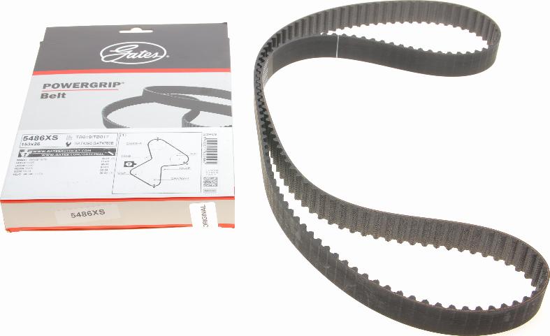 Gates 5486XS - Timing Belt parts5.com