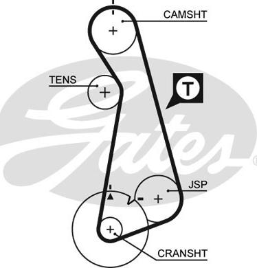 Gates K015424XS - Timing Belt Set parts5.com