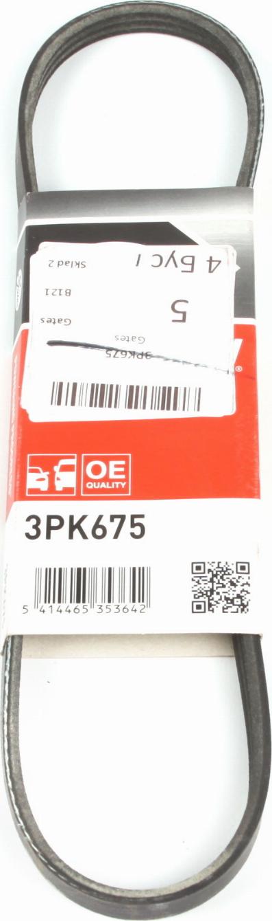 Gates 3PK675 - Поликлиновой ремень parts5.com