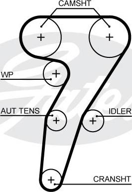 Gates K015653XS - Timing Belt Set parts5.com