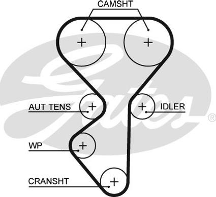 Gates K015631XS - Комплект ремня ГРМ parts5.com