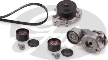 Gates KP17PK2035-2 - Водяной насос + комплект ручейковых ремней parts5.com