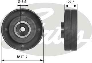 Gates T41174 - Deflection / Guide Pulley, timing belt parts5.com