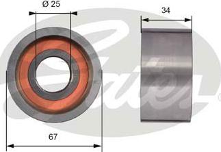 Gates T41178 - Направляющий ролик, зубчатый ремень parts5.com