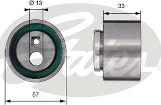 Gates T41258 - Tensioner Pulley, timing belt parts5.com