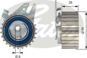 Gates T43043 - Tensioner Pulley, timing belt parts5.com