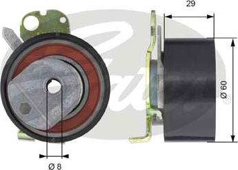 Gates T43050 - Натяжной ролик, ремень ГРМ parts5.com