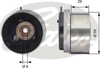 Gates T43143 - Натяжной ролик, ремень ГРМ parts5.com