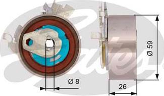 Gates T43154 - Tensioner Pulley, timing belt parts5.com