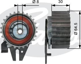 Gates T43239 - Натяжной ролик, ремень ГРМ parts5.com