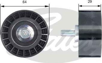 Gates T42170 - Направляющий ролик, зубчатый ремень parts5.com