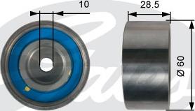 Gates T42226 - Направляющий ролик, зубчатый ремень parts5.com