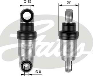 Gates T39097 - Виброгаситель, поликлиновый ремень parts5.com