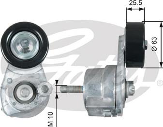 Gates T39160 - Натяжитель, поликлиновый ремень parts5.com