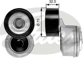 Gates T38640 - Натяжитель, поликлиновый ремень parts5.com