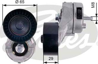 Gates T38356 - Tensor de correa, correa poli V parts5.com