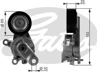 Gates T38209 - Натяжитель, поликлиновый ремень parts5.com