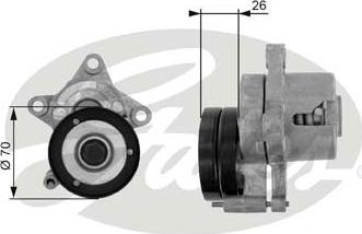 Gates T38283 - Натяжитель, поликлиновый ремень parts5.com