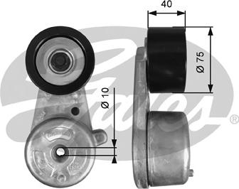 Gates T38720 - Натяжитель, поликлиновый ремень parts5.com