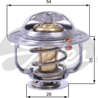 Gates TH43880G1 - Термостат, охлаждающая жидкость parts5.com