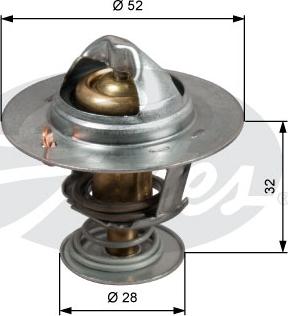 Gates TH50292G1 - Термостат, охлаждающая жидкость parts5.com