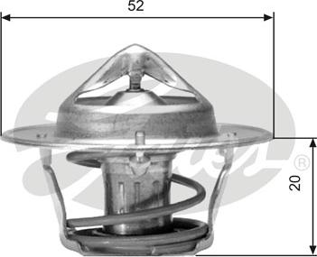 Gates TH04182G1 - Термостат, охлаждающая жидкость parts5.com