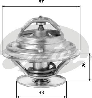 Gates TH05586G1 - Термостат, охлаждающая жидкость parts5.com