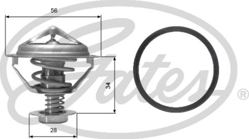 Gates TH05682G1 - Термостат, охлаждающая жидкость parts5.com